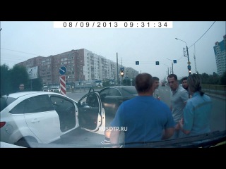 accident - accident. caucasians staged chaos on the roads of tyumen. 08 09 13