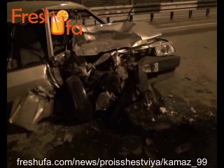 on the night of may 10 in ufa, the driver of the 99-ki died after a collision with a kamaz whirlwind