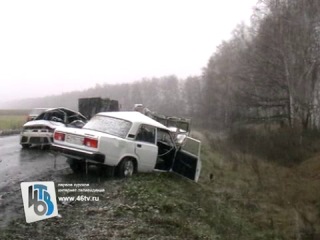 in the kursk region in a head-on collision of "vaz" killed 2 people