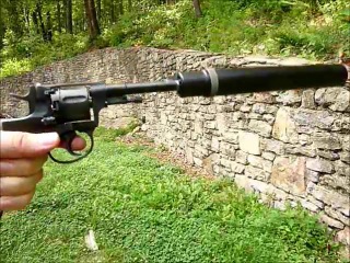 shooting from m1895 revolver with silencer