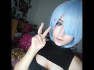 ahegao cosplay rem (re zero)